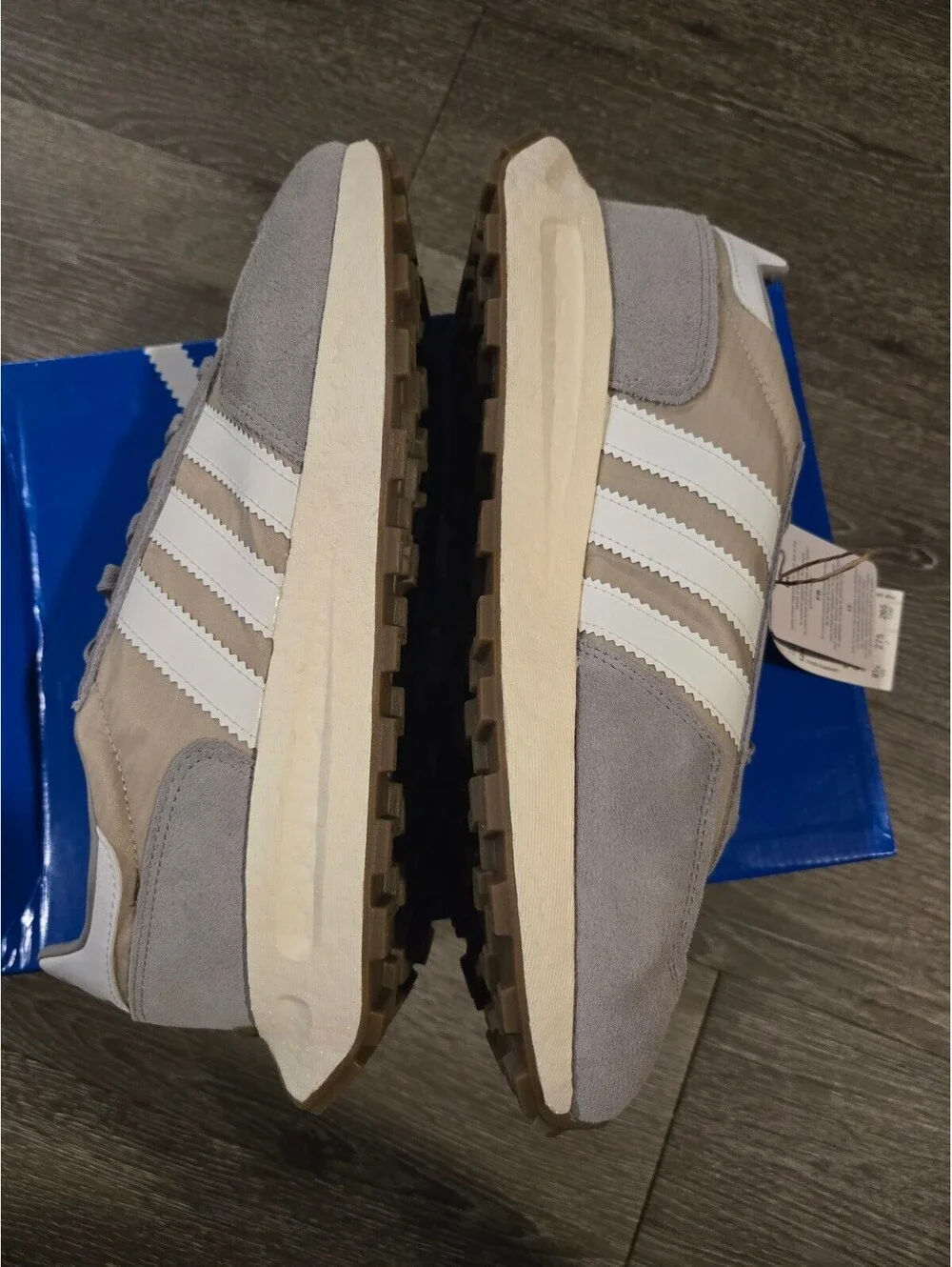 Adidas Retropy E5 Solid Grey Footwear White Men Size 9.5 Q47101 Boost Box